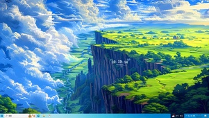 白云悬崖山川