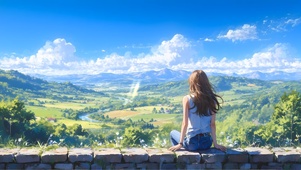 看风景的女孩