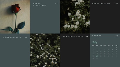 ins风格分区桌面