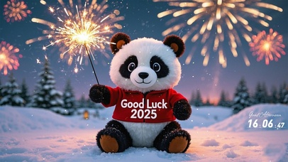 2025可爱毛绒熊猫