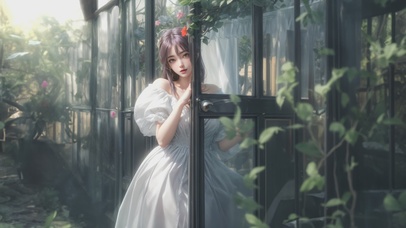 4k可爱甜美公主裙美少女