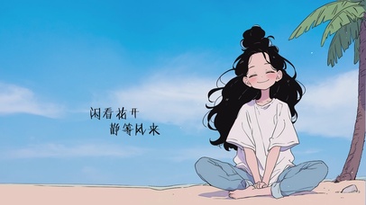 闲看花开 静等风来