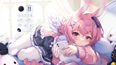 兔耳白丝美少女