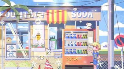 4K 夏日街道小卖部