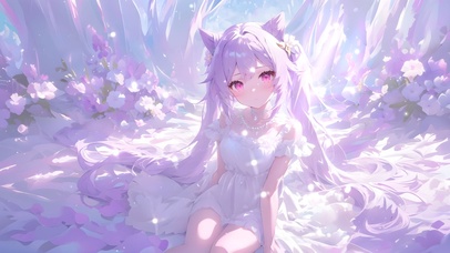 梦幻鲜花少女