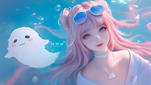 海洋可爱女孩
