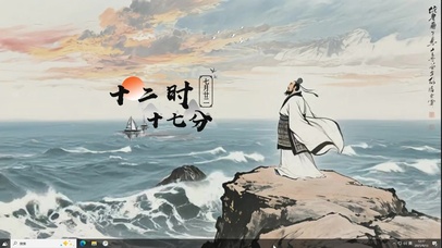 曹孟德观沧海图