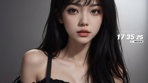 黑发美少女