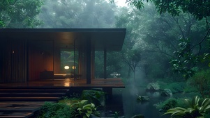古风森林小屋