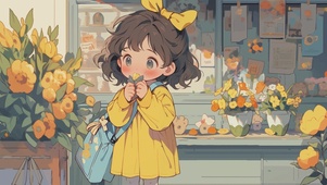 花房小女孩