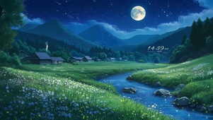 静谧星空草原