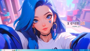 时尚KDA少女