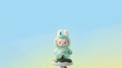 可爱绿色拉布布labubu