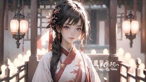 阁楼清秀少女