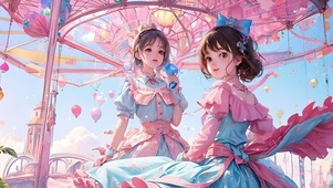 梦幻粉色游乐园