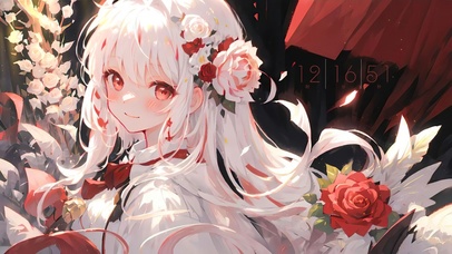 可爱长发红瞳女生