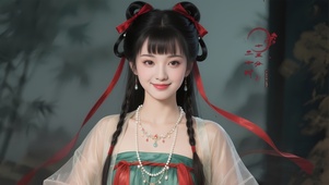 国风古典书香气少女