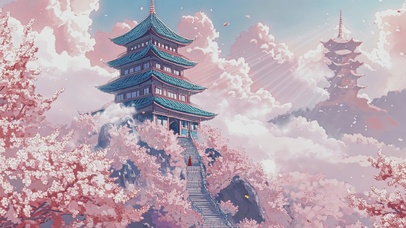 动漫场景AI梦幻壁纸