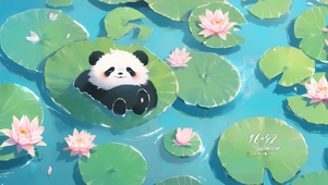 睡着的小熊猫