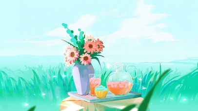 惬意的午后-绿色护眼版