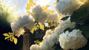 阳光下治愈花簇