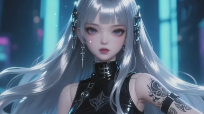 三维游戏CG冷酷女2