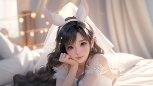 小清新兔耳女孩