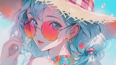 【4k】可爱二次元插画少女