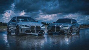 宝马M3，雨天乌云汽车