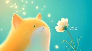 闻花的猫咪