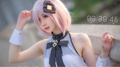 性感短发cos美少女