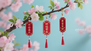 护眼祈愿花枝