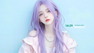 清纯治愈女孩