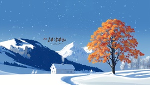 飘雪的冬