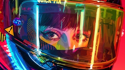 #极简主义4K【头盔女孩】02