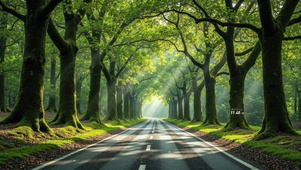 春天树荫公路