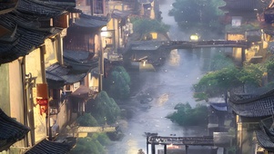 江南水乡的夜晚