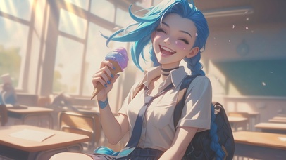 爱吃冰淇淋的金克斯