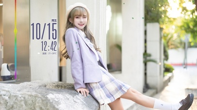 jk裙小姐姐的笑容