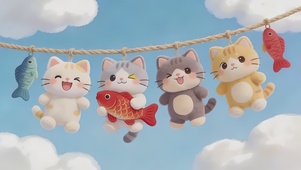 晒晒我的可爱猫咪玩偶