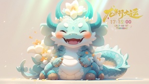 小青龙送福~龙年行大运