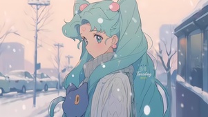 雪景女孩