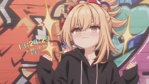 嘟嘟嘴可爱女孩