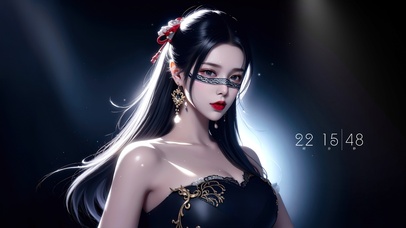 纯欲系古风长发女生