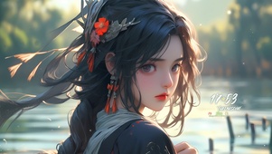 可爱国风少女