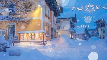 唯美治愈城市雪景（真实时间）