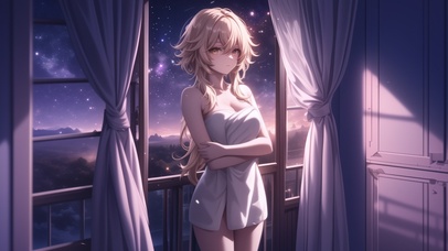 雪墨壁纸丨荧丨夜色佳人丨