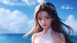 海边美女