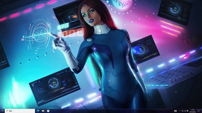 机器女孩—【主题桌面】