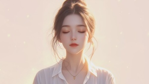 恬静美女